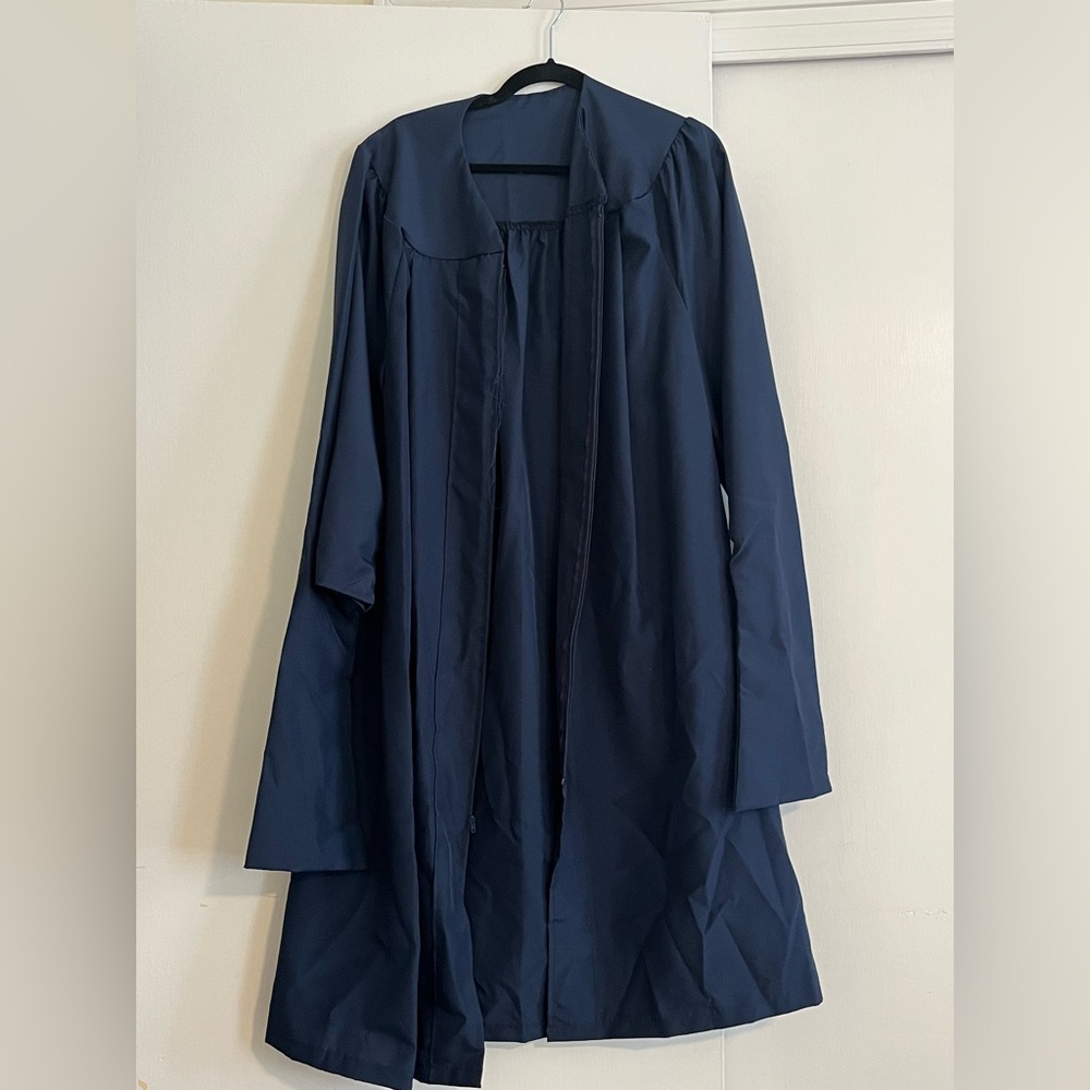 Navy Graduation Cap & Gown